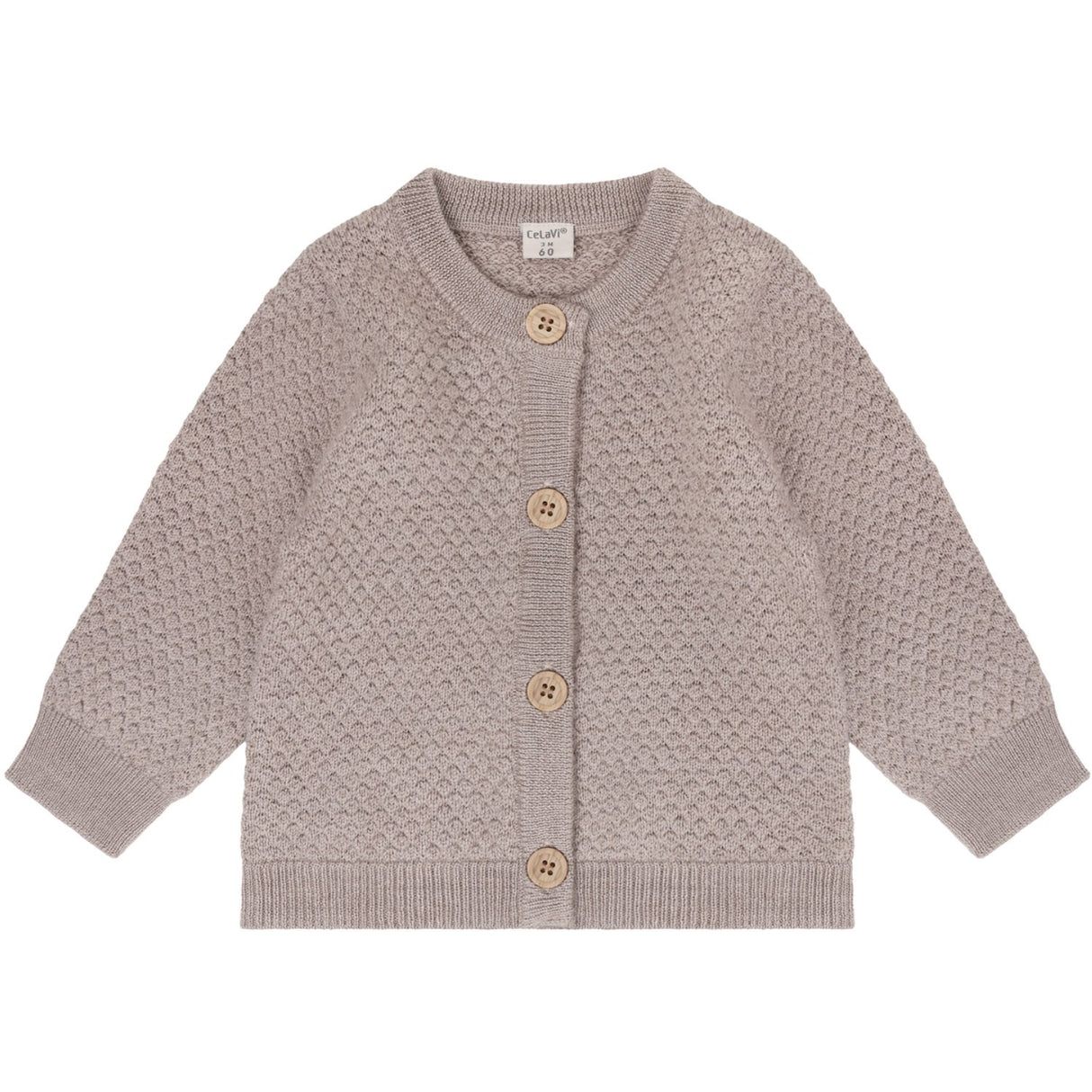 CeLaVi Mocha Meringue Melange Cardigan - Stickad