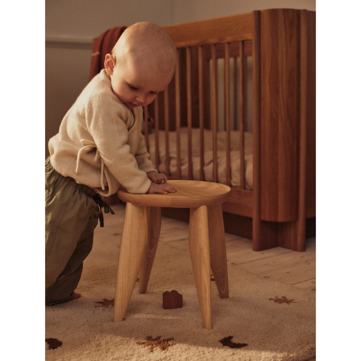 Ferm Living Natural Oak Tilu Baby Cot