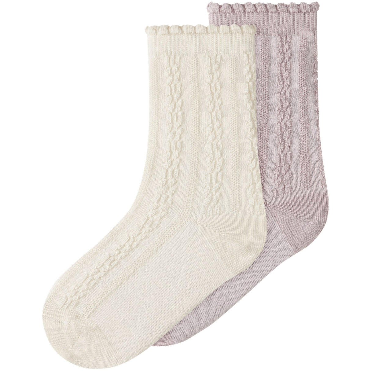 Lil'Atelier Turtledove Hushed Violet Nmfkendra 2-Pack Strumpor Lil