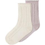 Lil'Atelier Turtledove Hushed Violet Nmfkendra 2-Pack Strumpor Lil