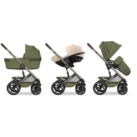 Cybex Moss Green Talos S Lux Tpe Inklusiv Foldbar Cot