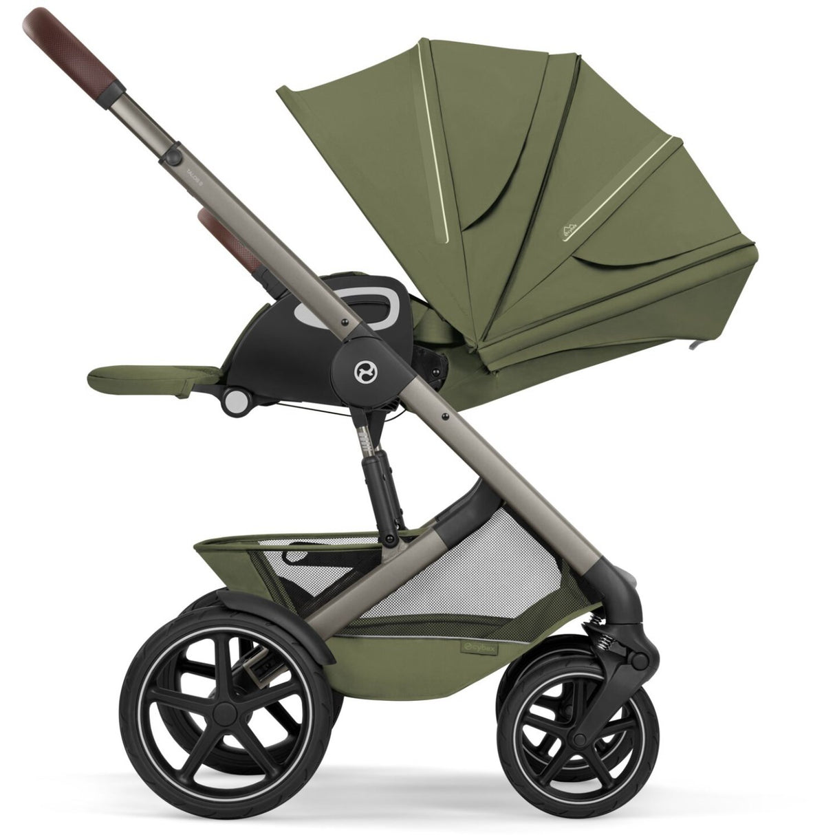 Cybex Moss Green Talos S Lux Tpe Inklusiv Foldbar Cot