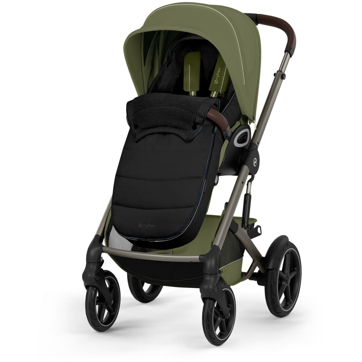 Cybex Moss Green Talos S Lux Tpe Inklusiv Foldbar Cot