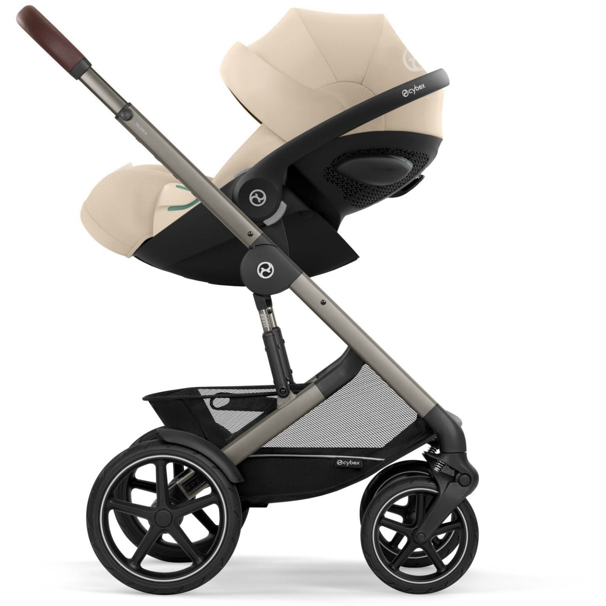 Cybex Almond Beige Talos S Lux Tpe Inklusiv Foldbar Cot