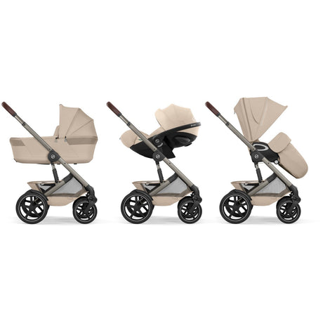 Cybex Almond Beige Talos S Lux Tpe Inklusiv Foldbar Cot