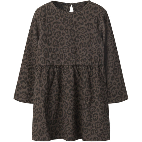 Name It Chocolate Brown Nmflinna Ls Klänning