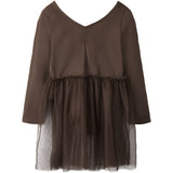 Name It Chocolate Martini Nmfdaisy Ls Slim Klänning