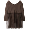 Name It Chocolate Martini Nmfdaisy Ls Slim Klänning