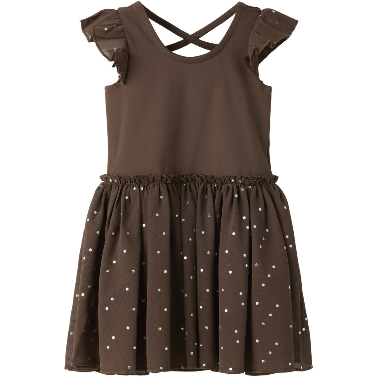 Name It Chocolate Martini Nmftulle Ss Klänning