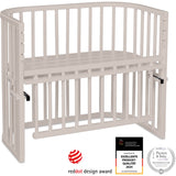 babybay® Beige Varnished Maxi Comfort Plus Co-sleeper