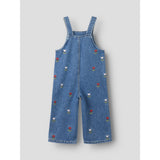 Name It Medium Blue Denim Embroided Nmfmalo Dnm Emb Overall 5526-Bp