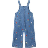 Name It Medium Blue Denim Embroided Nmfmalo Dnm Emb Overall 5526-Bp