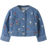 Name It Medium Blue Denim Embroided Nmfmalo Dnm Emb Jacka 5526-Bp