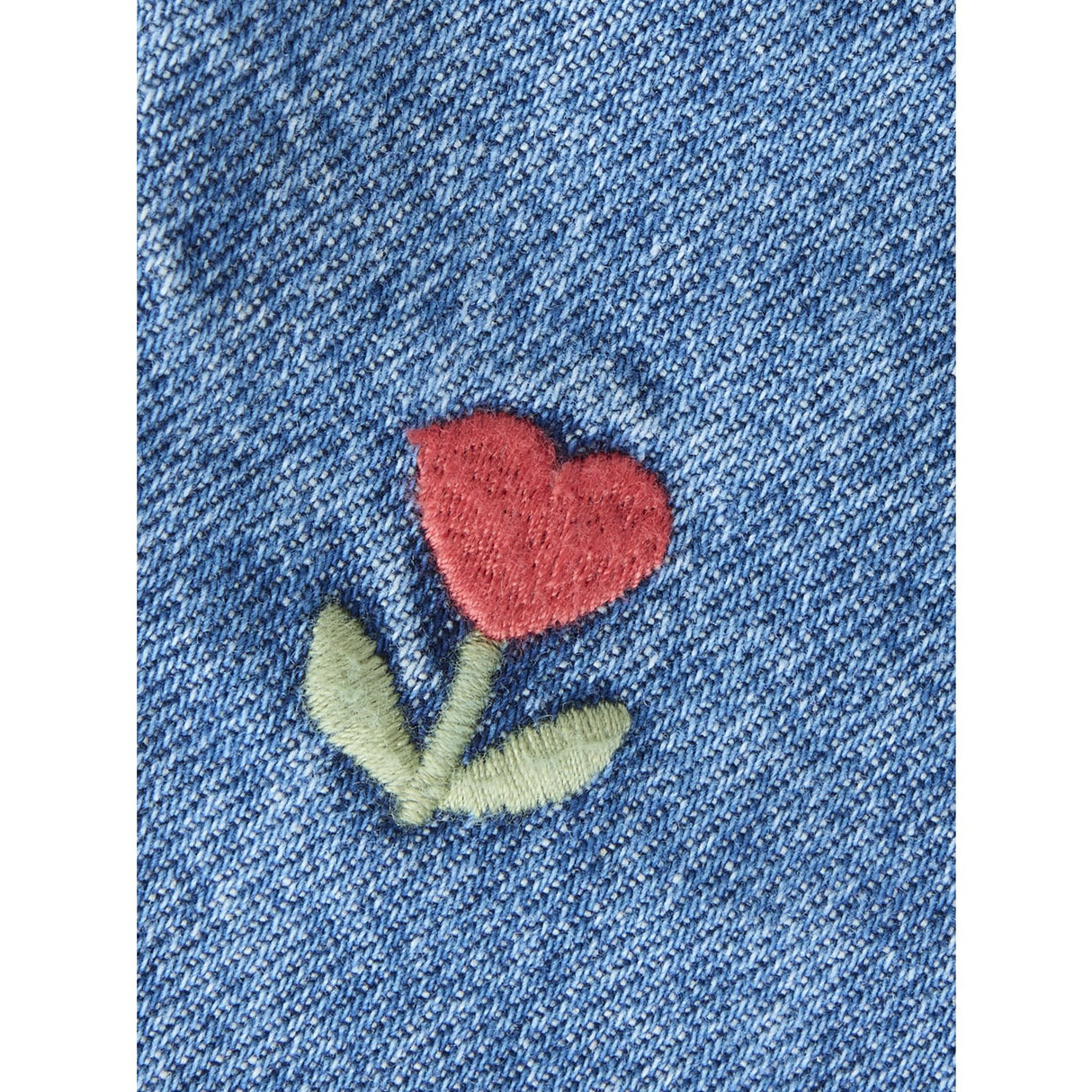 Name It Medium Blue Denim Embroided Nmfbella Mamma Dnm Emb Jeans 5526-Bp