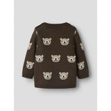Name It Chocolate Brown Nbmneil Ls Stickad Topp
