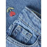 Name It Medium Blue Denim Embroided Nmfbella Mamma Dnm Emb Jeans 5526-Bp