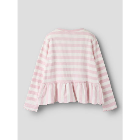Name It Parfait Pink Cloud Dancer Nmfnilje Ls Peplum Topp