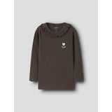 Name It Chocolate Brown Nmfnaisy Ls Slim Topp