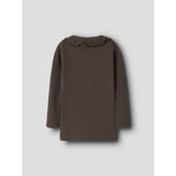 Name It Chocolate Brown Nmfnaisy Ls Slim Topp