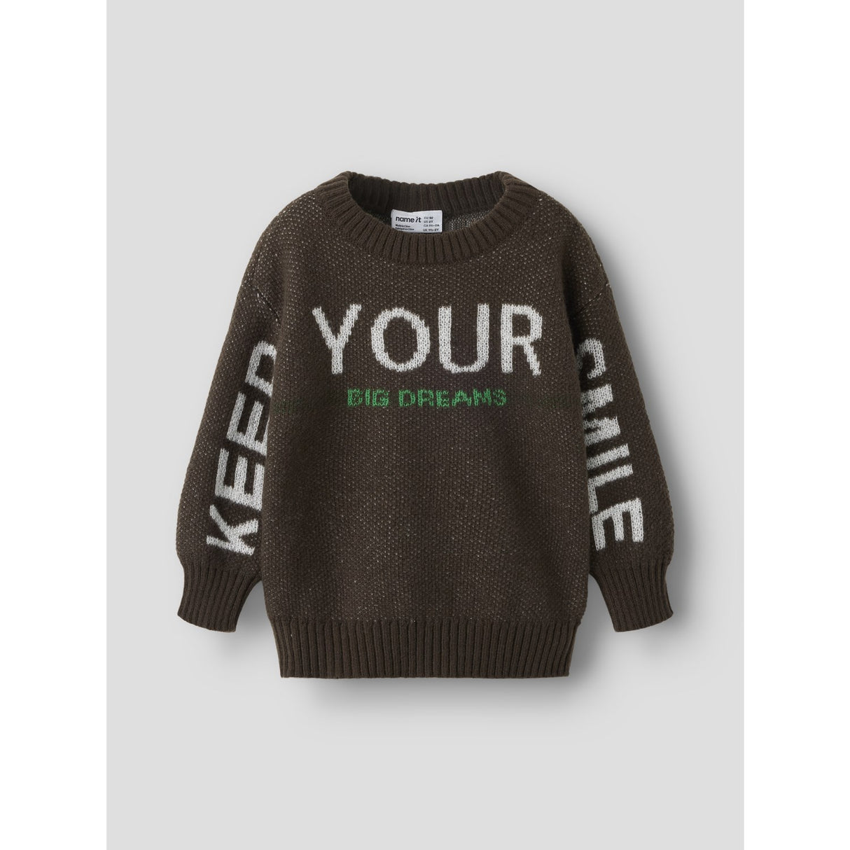 Name It Chocolate Brown Nmmnoah Ls Loose Stickad