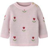 Name It Parfait Pink Nbfnela Ls Stickad Topp