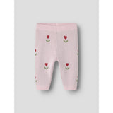 Name It Parfait Pink Nbfnela Stickad Byxor