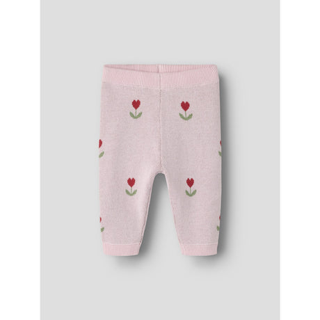 Name It Parfait Pink Nbfnela Stickad Byxor