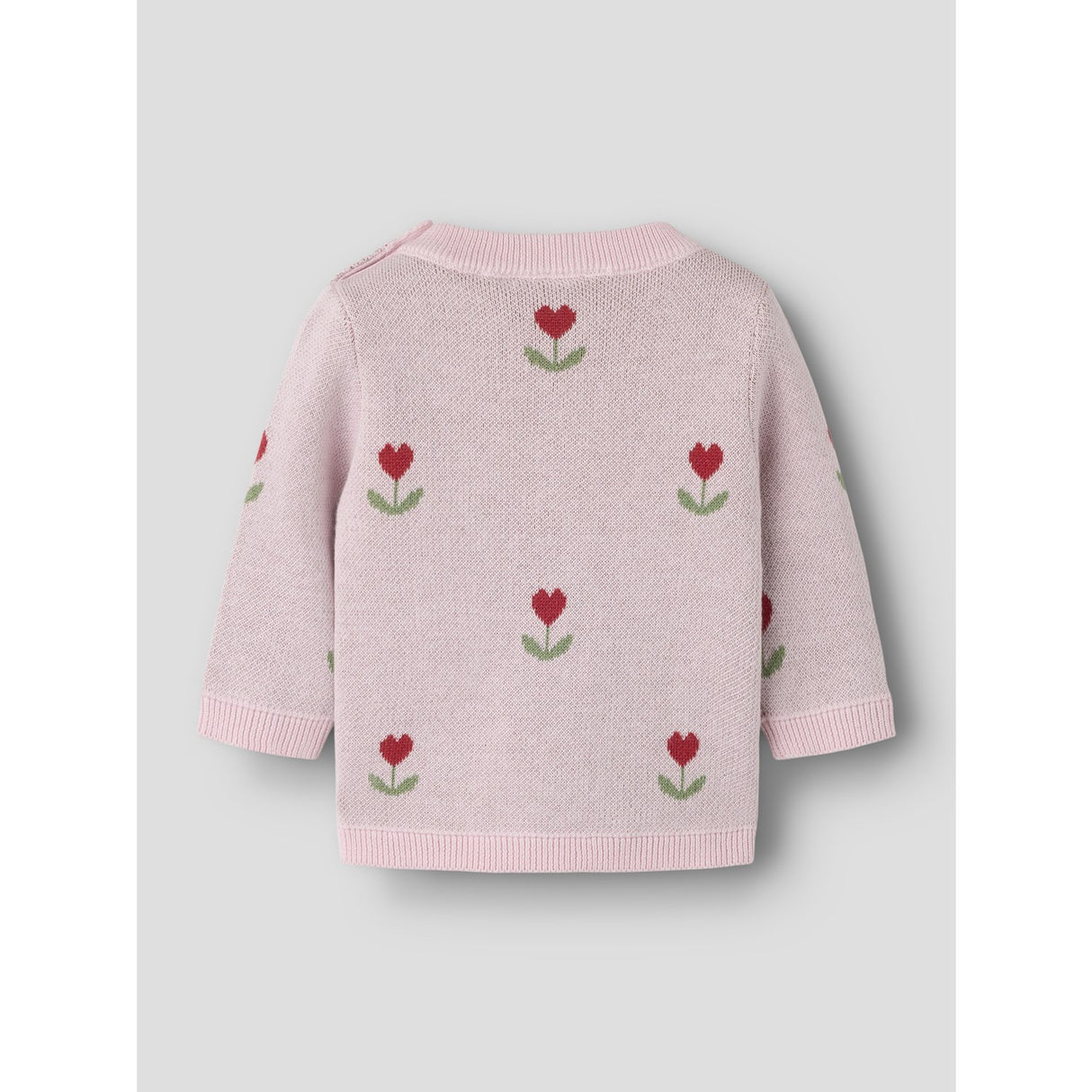 Name It Parfait Pink Nbfnela Ls Stickad Topp