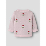 Name It Parfait Pink Nbfnela Ls Stickad Topp