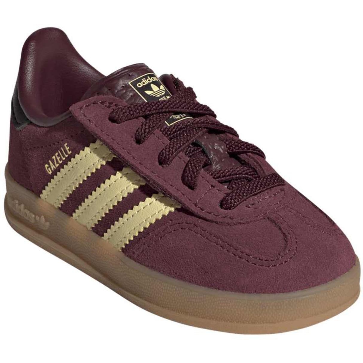 adidas Originals Maroon Almost Yellow Gold Met. Gazelle Indoor Cf El I Sneakers