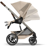 Cybex Almond Beige Balios S Lux Tpe Inklusiv Foldbar Cot