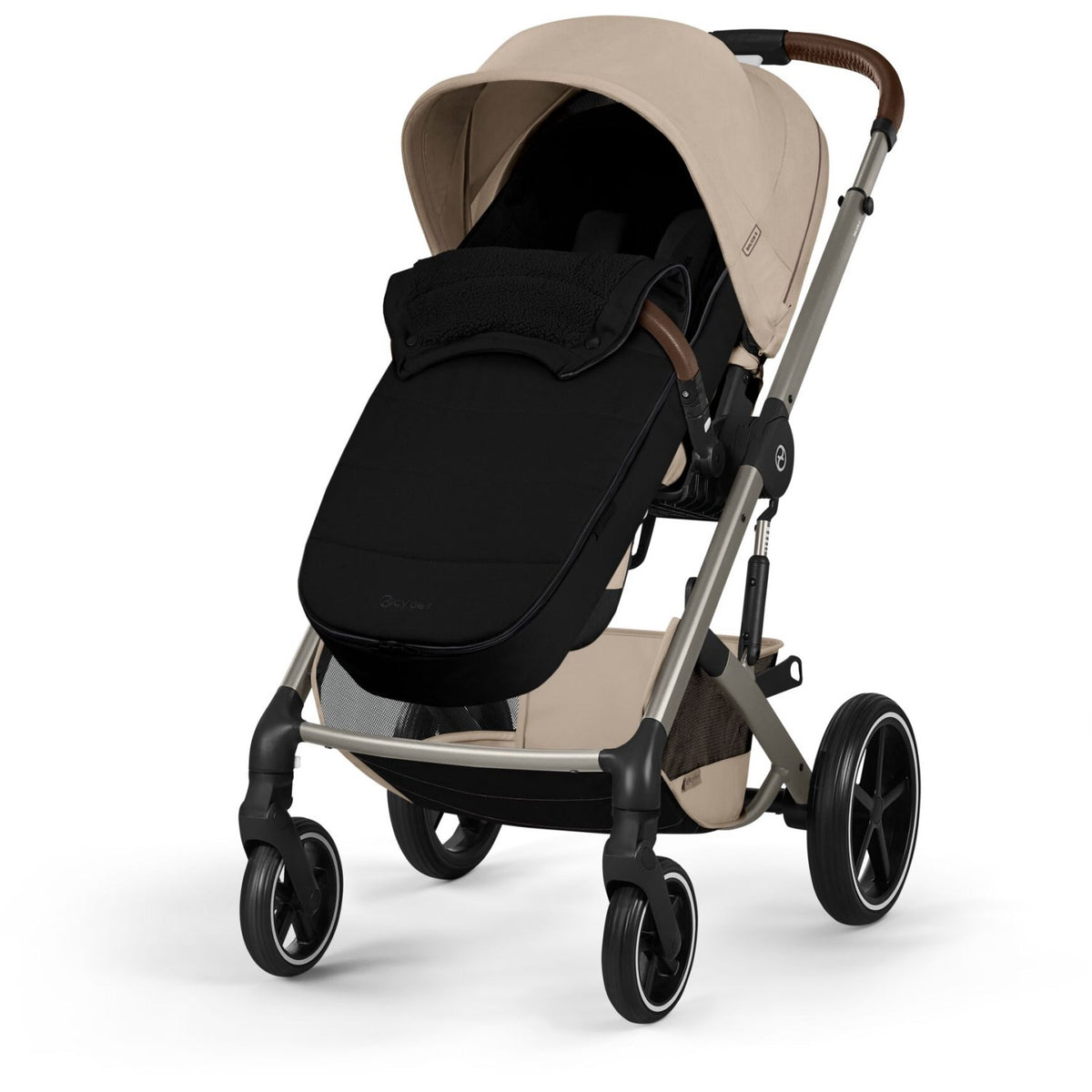 Cybex Almond Beige Balios S Lux Tpe Inklusiv Foldbar Cot