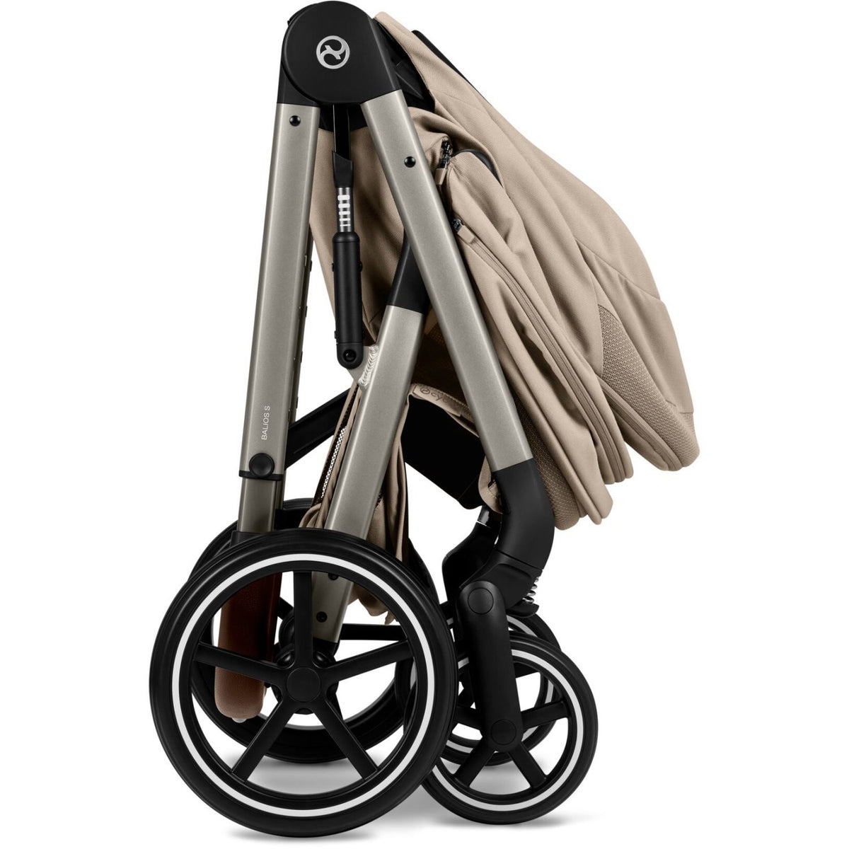 Cybex Almond Beige Balios S Lux Tpe Inklusiv Foldbar Cot
