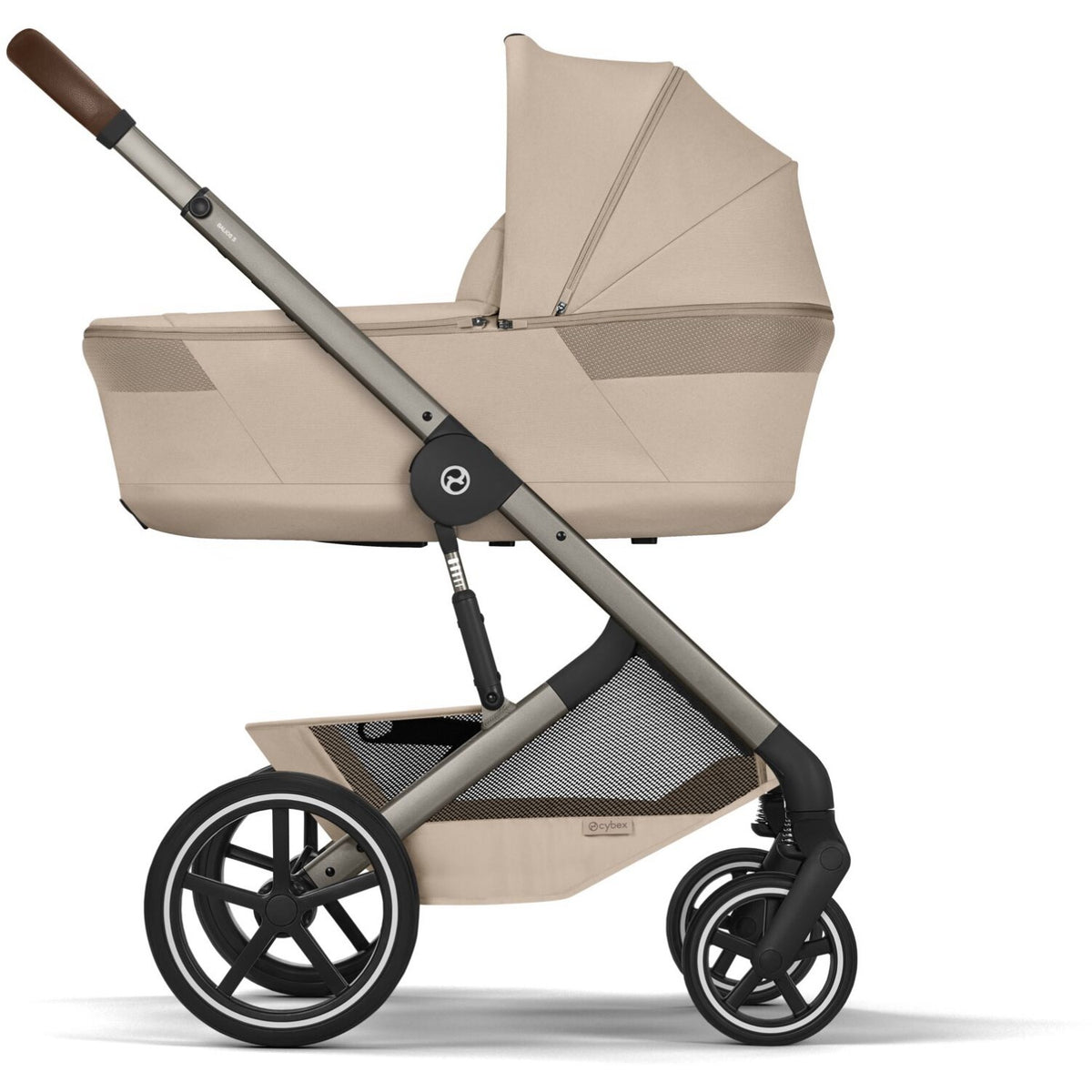 Cybex Almond Beige Balios S Lux Tpe Inklusiv Foldbar Cot