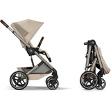 Cybex Almond Beige Balios S Lux Tpe Inklusiv Foldbar Cot