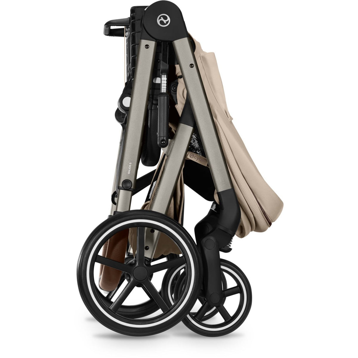 Cybex Almond Beige Balios S Lux Tpe Inklusiv Foldbar Cot