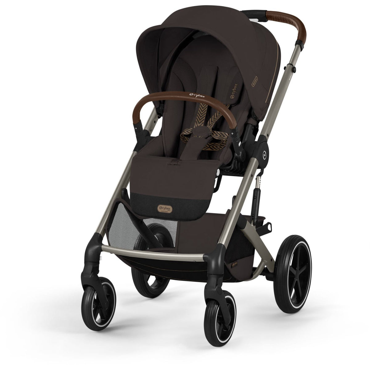 Cybex Chocolate Brown Balios S Lux Tpe Inklusiv Foldbar Cot