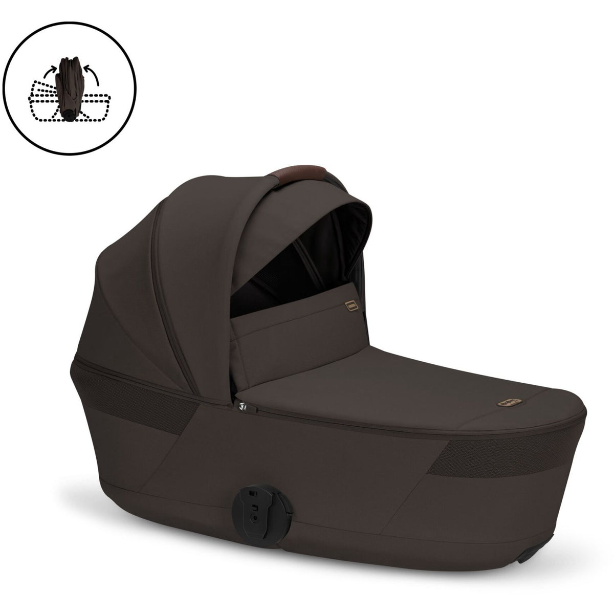 Cybex Chocolate Brown Balios S Lux Tpe Inklusiv Foldbar Cot
