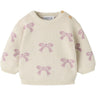 Name It Birch Bows In Mauve Shadows Nbfoana Ls Stickad Låda