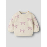 Name It Birch Bows In Mauve Shadows Nbfoana Ls Stickad Låda
