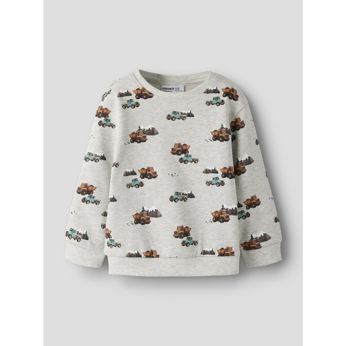 Name It Light Grey Melange Nmmonikian Ls Nreg Swe Bru Bf