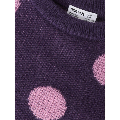 Name It Navy Cosmos Nmfolisa Ls Stickad Bf