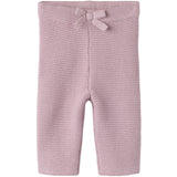 Name It Mauve Shadows Nbfolda Stickad Leggings