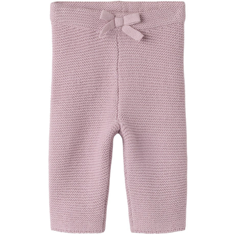 Name It Mauve Shadows Nbfolda Stickad Leggings