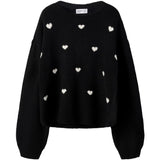 Name It Black Hearts In Birch Nkfogusse Ls Stickad