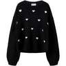 Name It Black Hearts In Birch Nkfogusse Ls Stickad