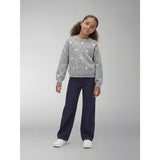 Name It Grey Melange Hearts In Birch Nkfogusse Ls Stickad