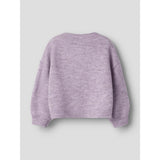 Name It Mauve Shadows Birch Hearts Nmfogusse Ls Stickad