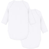 Petit Bateau White Långärmad Bodysuit 3-pack