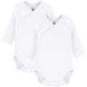 Petit Bateau White Långärmad Bodysuit 3-pack